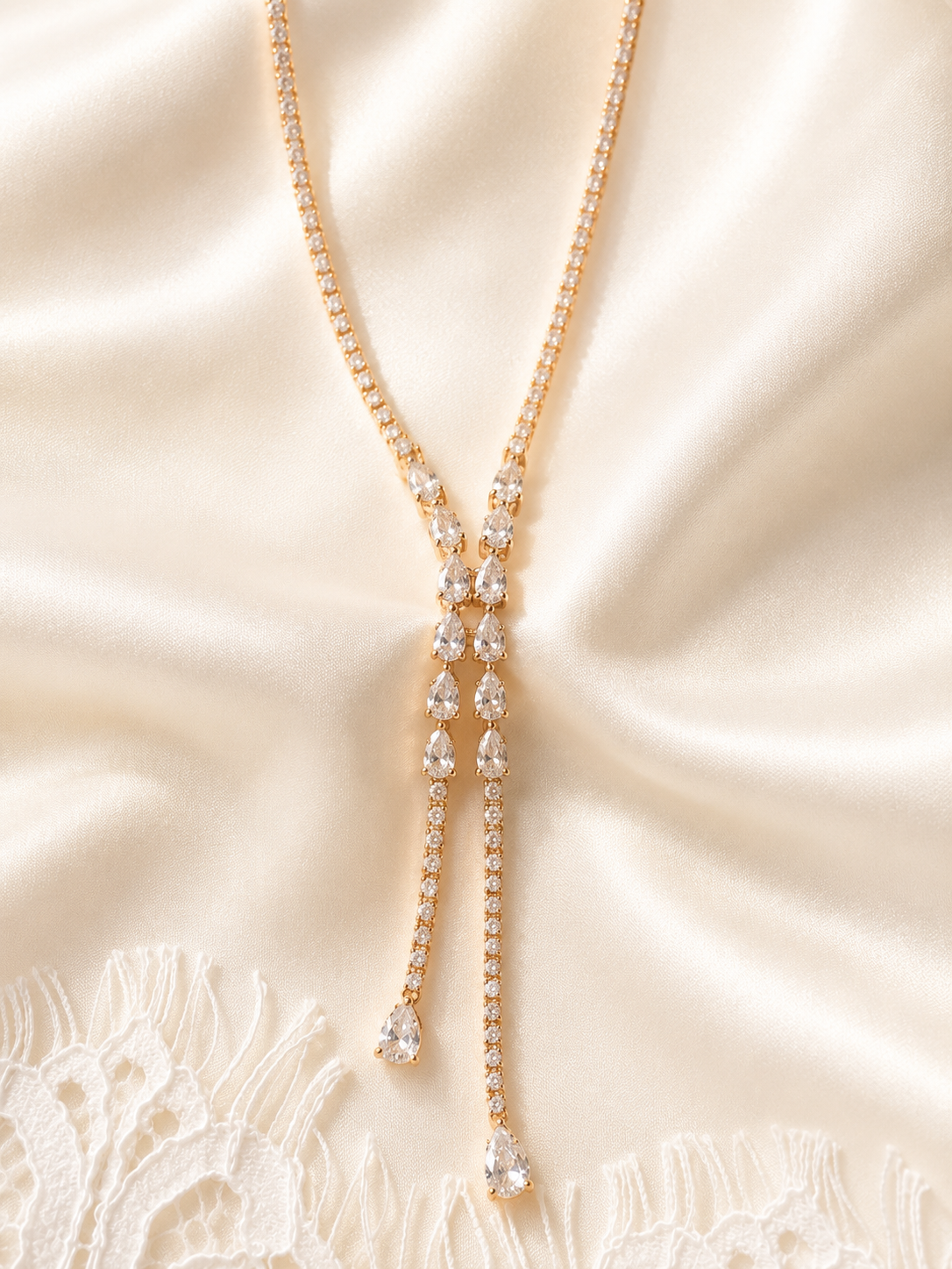 Collier Lariat Cristal EVENA