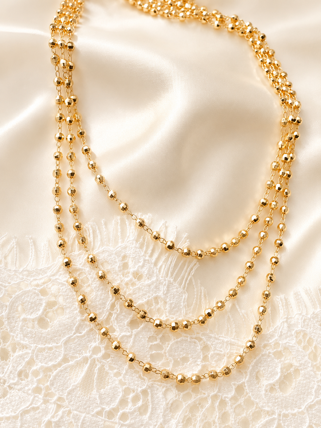 Collier Triple Billes EVENA