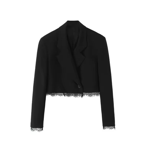 Veste tailleur dentelle