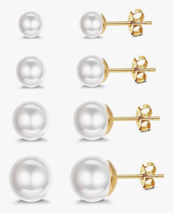 Ensemble boucles perles