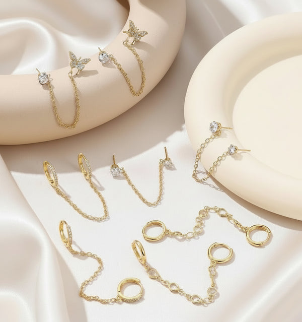 4 paires de boucles d’oreilles