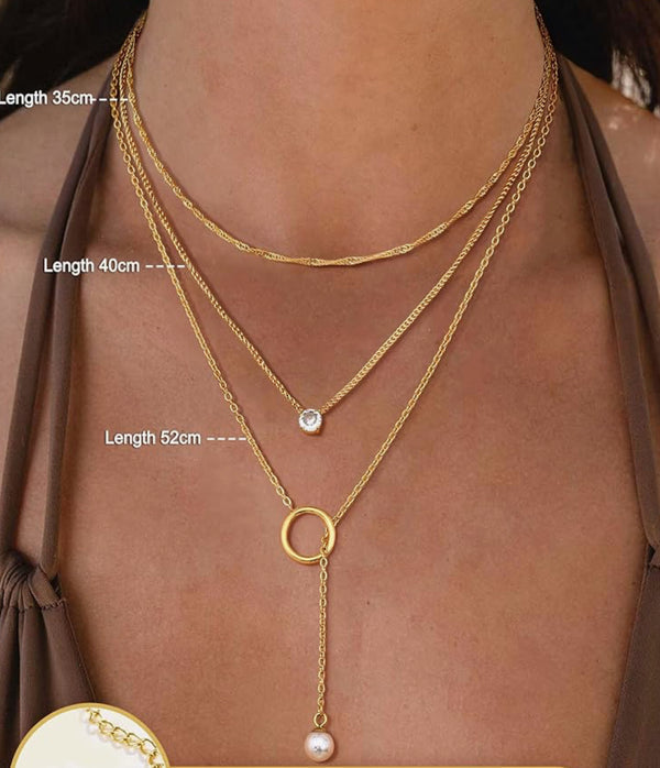 Collier triple rangs