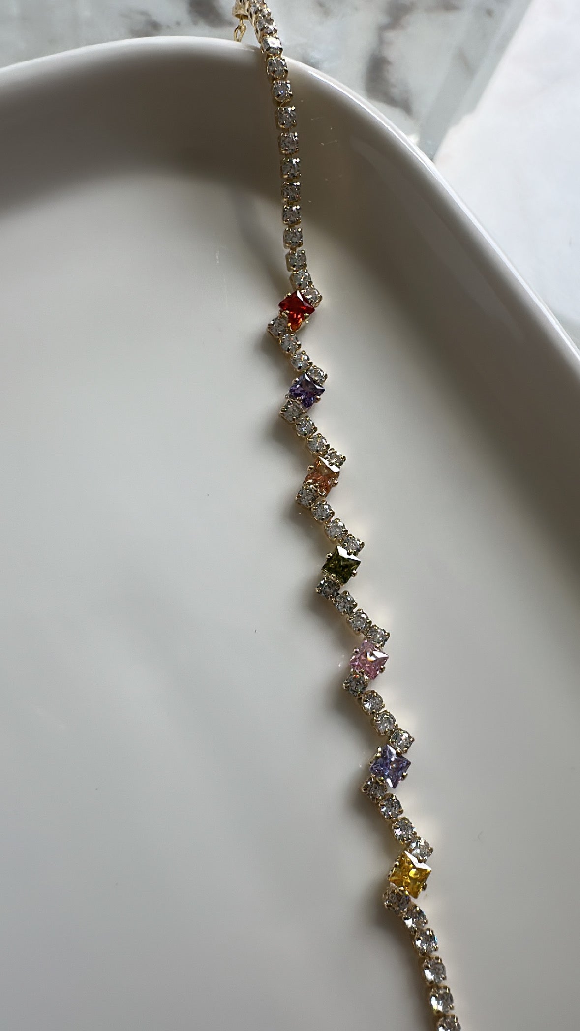 Bracelet, strass, couleurs