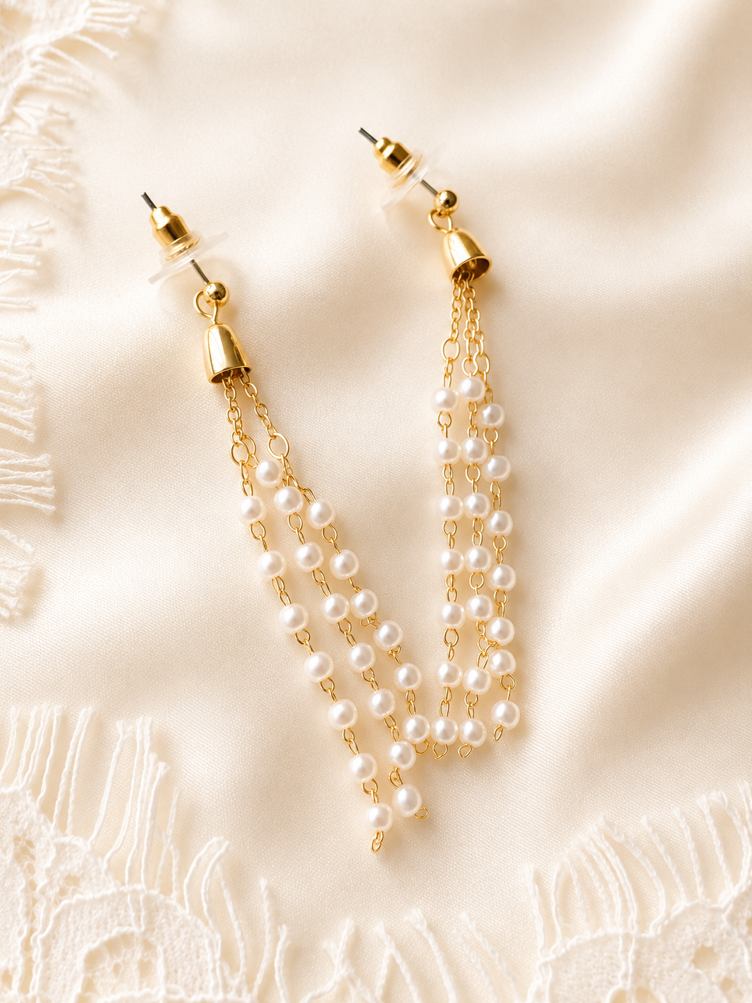Boucles Cascade Perles EVENA