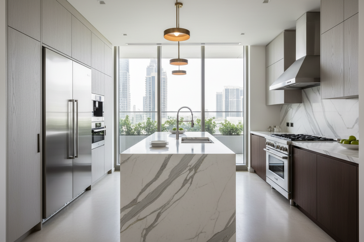 Cuisine moderne haut de gamme - Photo réaliste