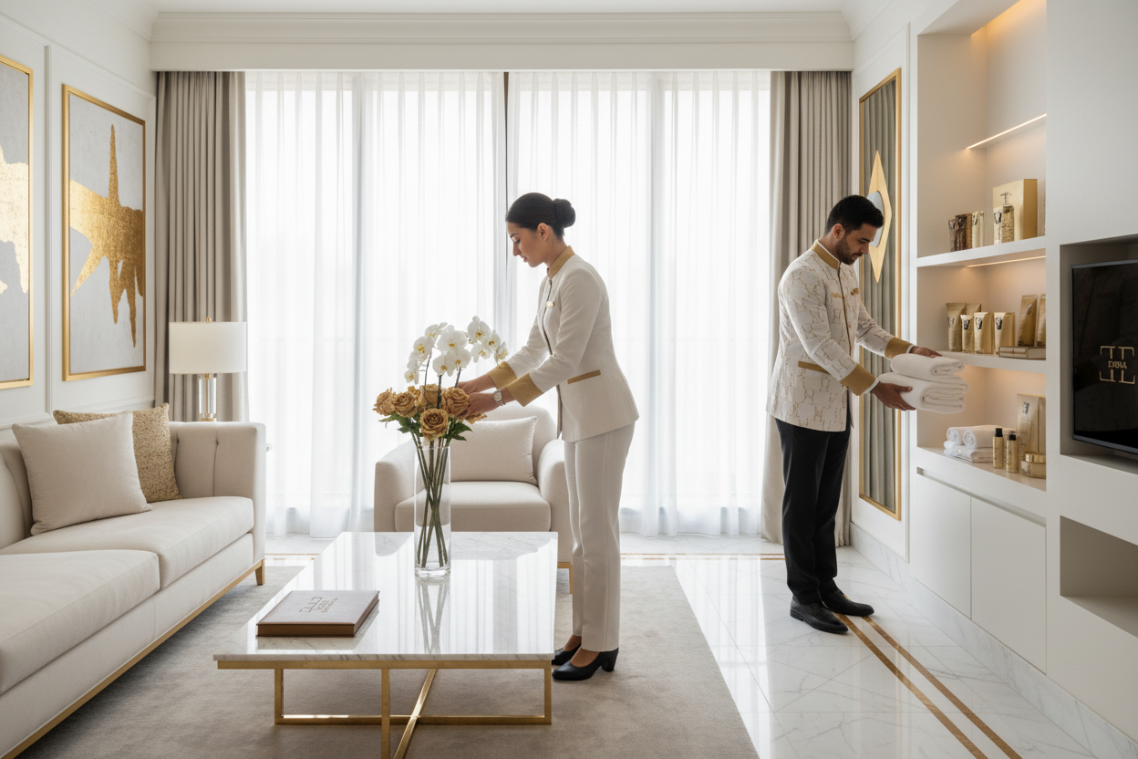 Personnel EVENA - Mise en place conciergerie