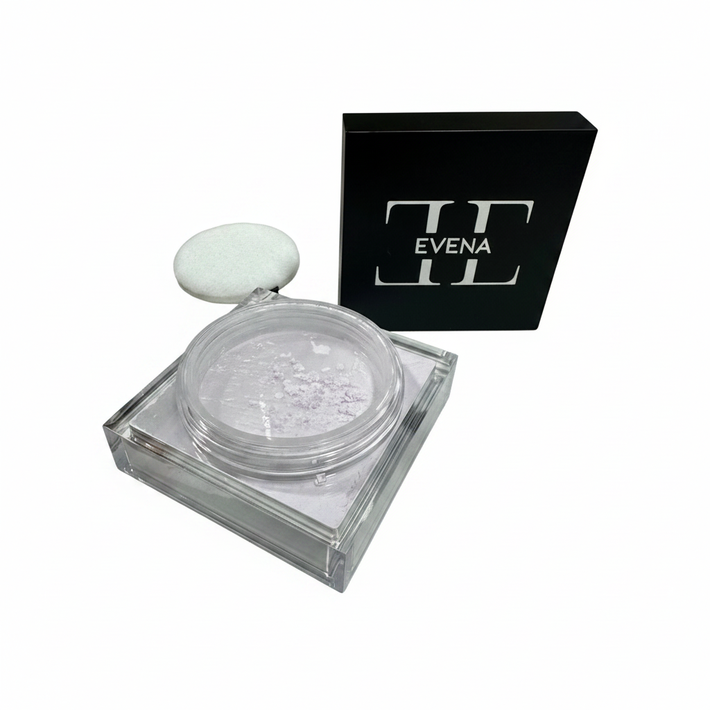 Poudre matifiante violette – fond blanc