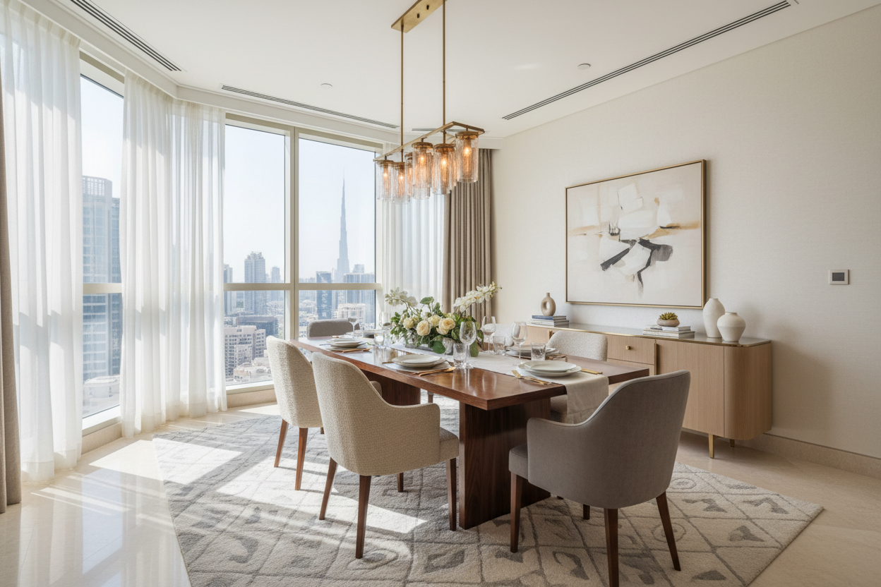 Salle à manger élégante - Photo réaliste